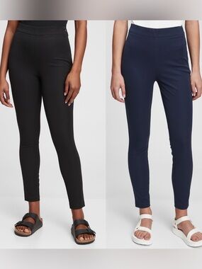 GAP (2 Pairs) High Rise Bi-Stretch Dress Pant Leggings Bundle